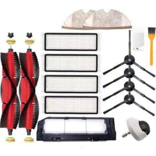 Main Brush Side Brush Filter Mop Cloth Replacement for Xiaomi Roborock S6 S6 Pure S6 MaxV Vacuum Cleaner Parts