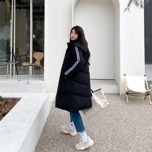 Womens Padded Jacket 2021 New Winter Padded Jacket Coat Mid-length Student Loose Version Bread Jacket