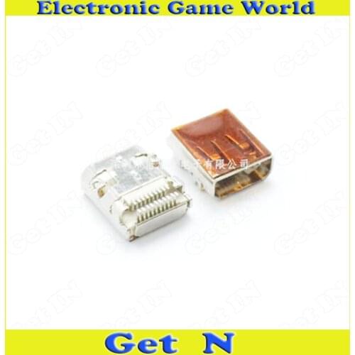 10pcs/lot New Micro Mini HDMI-compatible 19P Female Connector HDMI-compatible Jacks With Hole