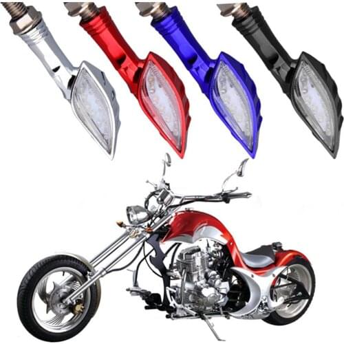 2Pcs Universal Skull Hand Motorcycle 12 LED Turn Signal Indicator Light Lamp