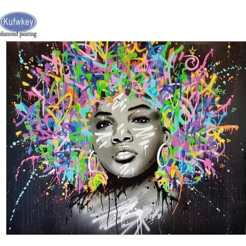 Full square/round drill mazayka bead embroidery Diamond painting Africa girl 5d Cross Stitch Rhinestone mosaic image decor