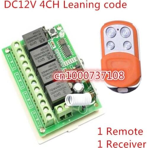 4CH AC110V 220V 4CH RF Wireless Remote Control System / Radio Switch remote switch 12v Learning code receiver