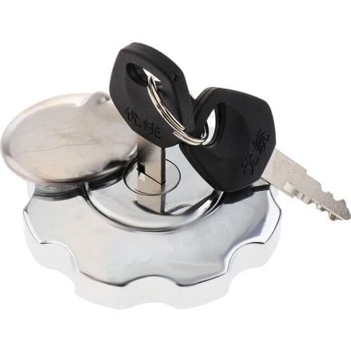 Chrome Gas Tank Cover with Lock and keys Fit for Honda ZJ125 CG125