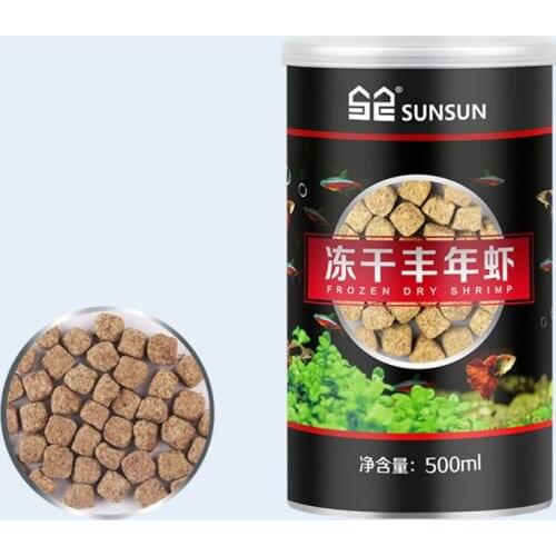 Aquarium Freeze Dried Shrimp Eggs Blocks Tropical Marine Fish Food Nutrition