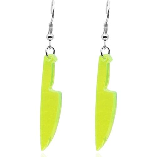 Exaggerated Transparent Green Color Resin Dangel Earrings Unique Geometric Drop Earrings for Women Fashion Statement Jewelry