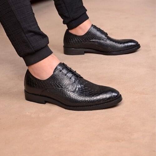 New arrival 2020 autumn and winter round toe lace up men shoes genuine leather fashion work shoes