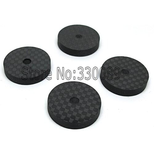 Set Of 8 Carbon Fiber Speaker Isolation 25x5mm Spike Base Pad Shoe Feet Hifi CD