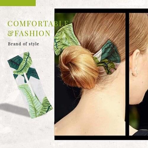 Oaoleer Fashion Hair Bands Women Summer Knotted Wire Headband Knotted Wire Headband Print Hairpin Lazy Hair Coiler Hair Clip