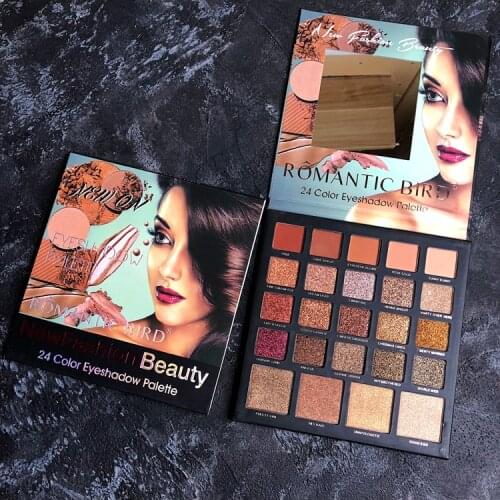 20 Colors Eyeshadow Palette Glitter Shimmer Matte Eyeshadow Pallete Foiled Pigment Smoky Warm EyeShadow Makeup Palette