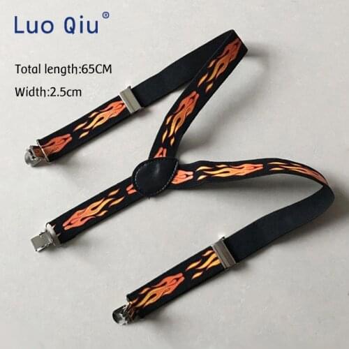 New Design Y Shape Boy&Girl Elastic Clip-on Suspenders Adjustable Braces Solids Fashion Colors Unisex