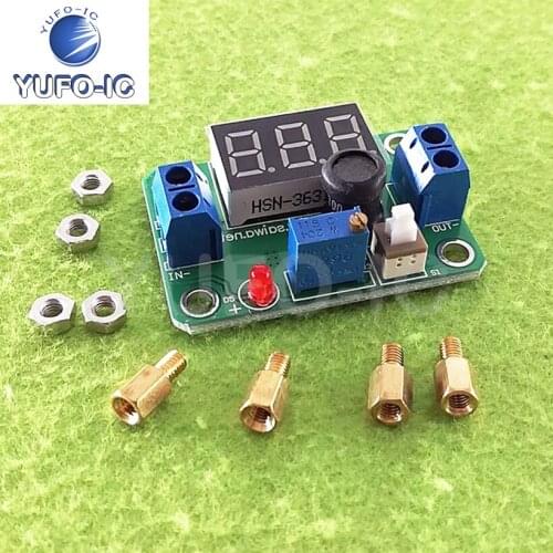 Free Ship 1PCS DC-DC High Efficiency Synchronous Rectifier Step-down Module with Voltmeter Display 4.5-24V Ultra-Lm2596