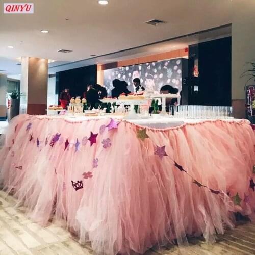 White Pink Tulle Roll Spool Tutu DIY Table Skirt Birthday Wedding Party Decoration Tulle Organza Roll Supplies 5-10m 5z