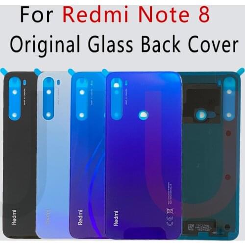 100% Original For Xiaomi Redmi note 8 Battery Back Cover Glass Housing Door Rear Case redmi note 8t/Note 8T Replacement Parts