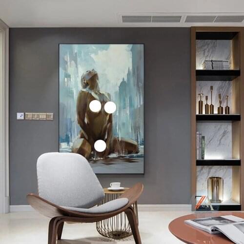 Modern abstract sexy nude shower women modern posters and prints wall art canvas painting living room and home decor