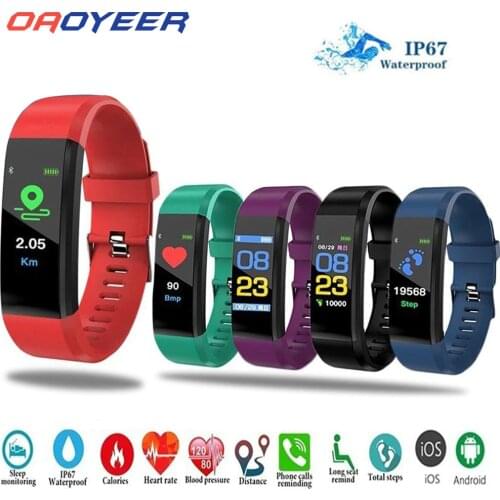 115Plus Sport Smart Watch Bracelet Heart Rate Blood Pressure Men Smart watches android Fitness Tracker Smart WristBand