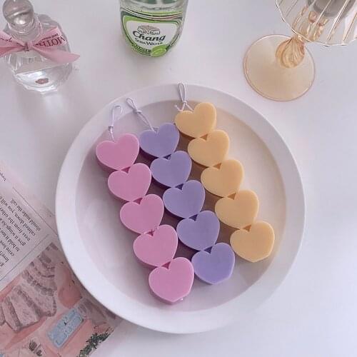 3D Five-Piece Three-Dimensional Love Silicone Candle Mould DIY Lengthened Love Aromatherapy Candle Ornaments Mold Baking Mold