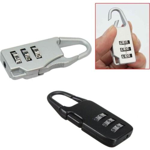 New Travel 3 Digit Code Safe Combination Luggage Password Lock Padlock Suitcase Travel Luggage Boxes Safety free shipping