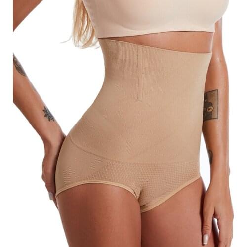 Ladies Seamless Shaper High Waist Postpartum Belly Tummy Control Body Shaping Anti-Exposure Underwear