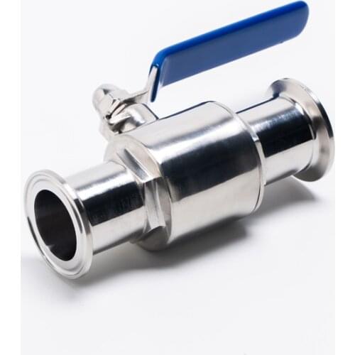 1-1/4" 32mm 304 Stainless Steel Sanitary Ball Valve Tri Clamp Ferrule Type Ball Valve For Homebrew Full Port Ball Valve