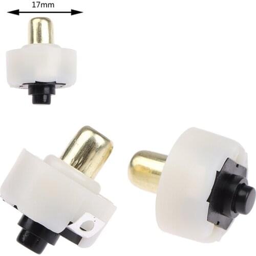 2pcs/lot Diameter 17mm LED Flashlight Push Button Switch ON/ OFF Electric Torch Tail Switch