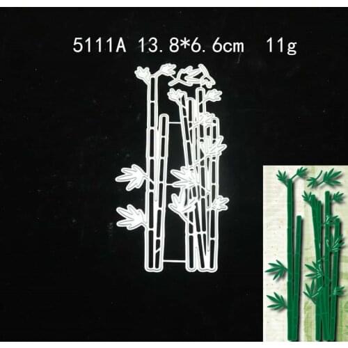 2021 Bamboo Metal Cutting Dies DIY Scrapbooking Paper Photo Album Crafts Knife Mould Cards Embossing Mold Stencils for Decor
