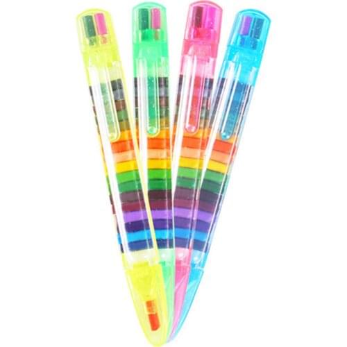 Hot Sale 4/8Pcs 20 Colors Children Painting Toys Wax Crayon Baby Educational Oil Pastels Kids Graffiti Pen Art Gift