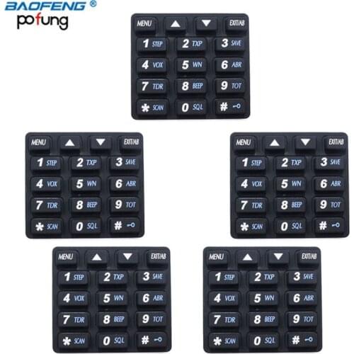 5pcs Original Baofeng Walkie Taklie UV-82 Numeric Keypad Keyboard For Pofung UV-82HP UV-8HX UV-82L UV-8D UV-82PlUS Radio