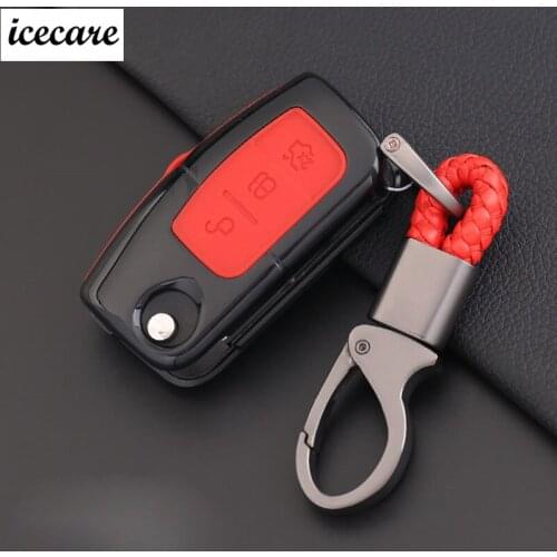 ABS+ Silicone Car Key Case Cover Car Key Bag for Ford Fiesta Focus Mondeo Ecosport Kuga 2016
