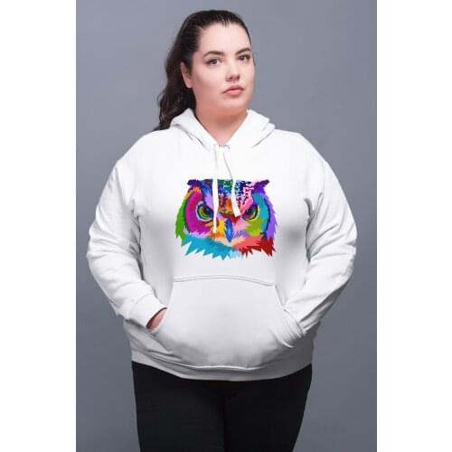Angemiel Wear Owl Men 'S White Women 'S Hooded Sweatshirt