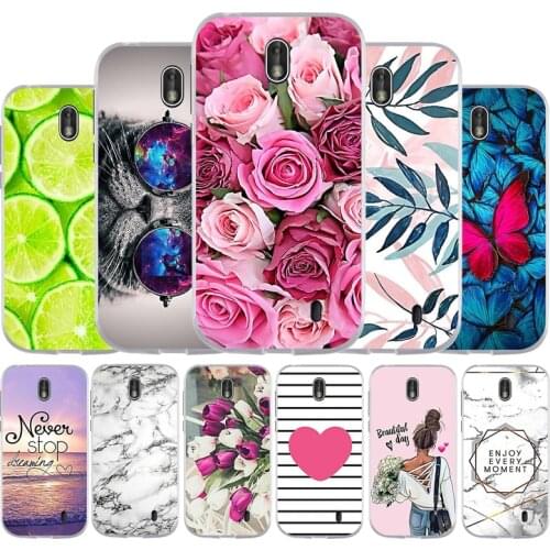 For Nokia 1 Case Cover Soft Silicone TPU Cover for Nokia 1 2018 TA 1047 TA 1060 TA 1056 Phone Cases Cute Anime Flower Bumper