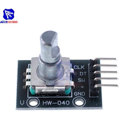 Diymore KY-040 Rotary Encoder Module Brick Sensor 5 Pin Development Board Module for Arduino