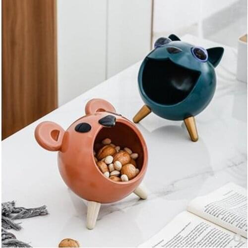 European-style key storage box ornaments, cat and mouse models, home decorations, creative birthday gifts for girls