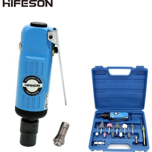 HIFESON HF-8300 Blue Mini Engraving Grinder Engraving Tool Pneumatic Tool Polishing Machine Toolbox