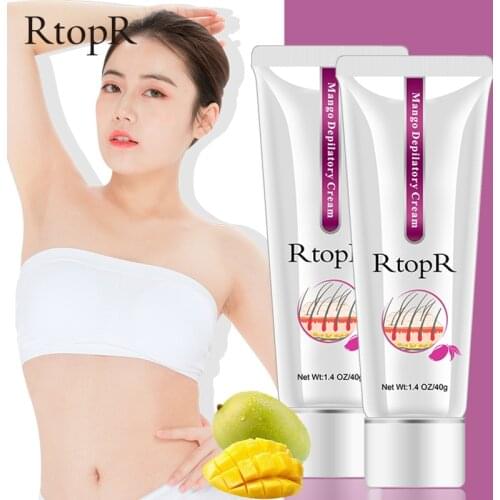 2pcs Mango Body Hair Removal Cream for Men and Women Hand Leg Hair Loss Cream Removal Armpit Hair Care Depilatory Cream