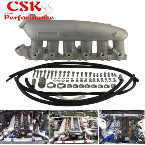 Cast Aluminum INTAKE MANIFOLD FOR Nissan 240SX RB25det RB25 Skyline R32 R33 R34 1989-1998