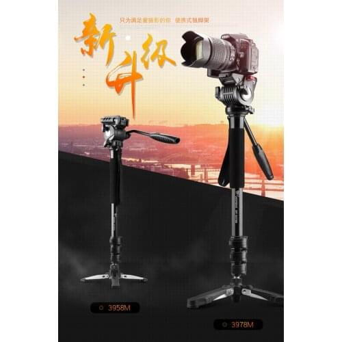Professional WF3958M WF3978M Camera Unipod Camera Monopod for Digital Cameras Nikon Canon Sony Fuji Pentax 0212