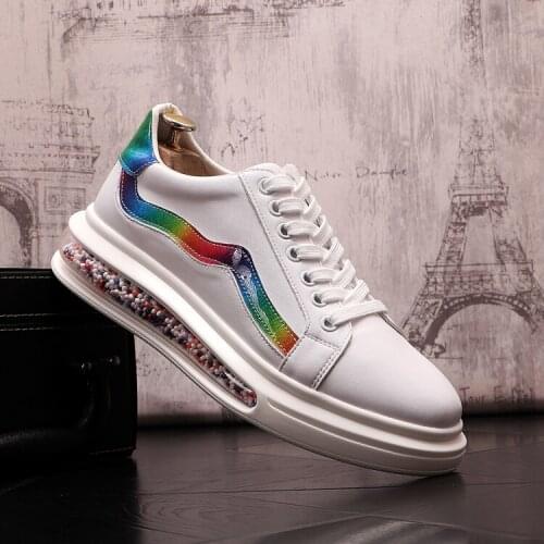 Mens original shoes autumn 2021 Designer colorfull grain Causal Flats Shoes Moccasins Rock Loafers Students Board Footwear