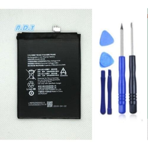Original HE346 3700mAh Battery For Nokia 7 Plus 7P N7P HE 346 Batteries Bateria + Free Tools