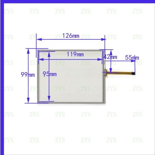 Wholesale M5902 126*99mm 5.7inch resistance screen 126mm*99mm for GPS CAR this is compatible welding type