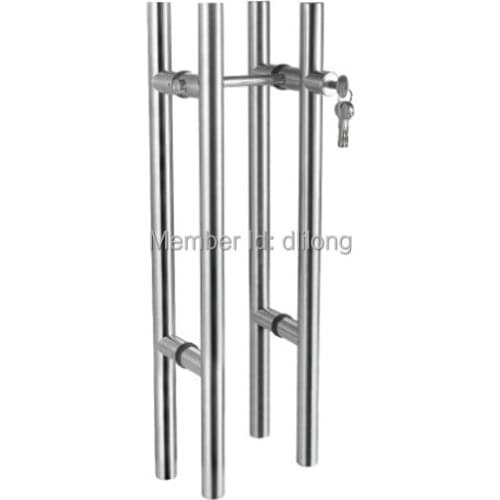 SUS 304 grade stainless steel glass sliding door locks pull handles 1000mm