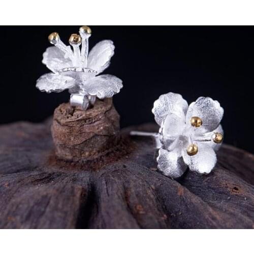 Volta Van Stud Earrings Elegant 925 Sterling Silver 2021 New Fine Jewelry Flower Trendy Concise Original Design Silver Earrings