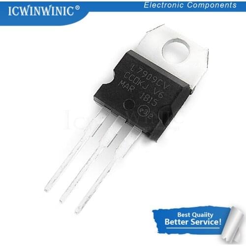 10piece L7909CV L7909 TO220 TO-220 7909 LM7909 MC7909 voltage regulator IC New original In Stock