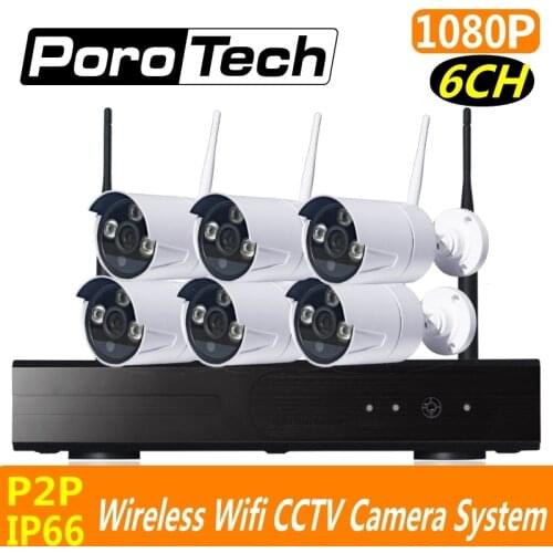 1080P 6CH Wireless NVR Kits 500m cascade mode indoor outdoor wifi IP camera kit IR Night Vision Surveillance CCTV Camera system