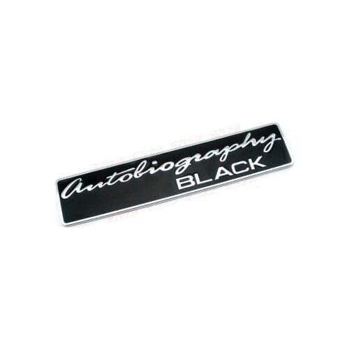 1X Black ABS Car stickers New Autobiography Black Rear Emblem badge For Land Rover Range Rover Sport Car decals