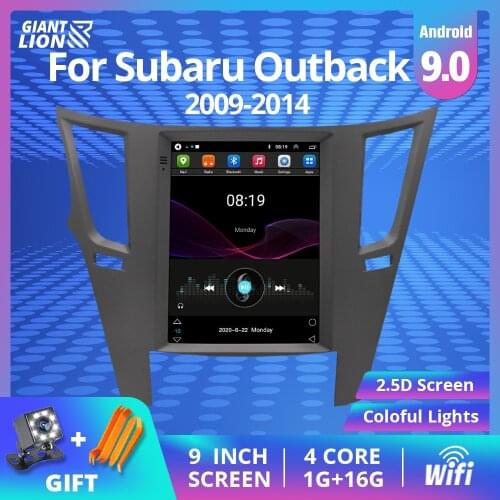 2DIN Android 9.0 Car Radio For Subaru Outback 2010-2014 Car Multimedia Video Player Navigation GPS 2 Din Dvd No 2DIN DVD Player