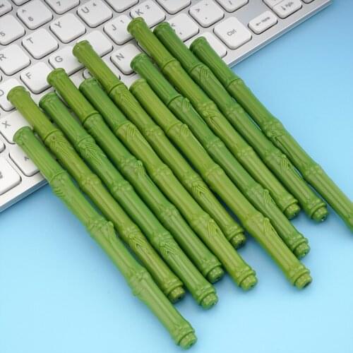 36 pcs/lot Creative Bamboo Gel Pen Cute 0.5mm black Ink Signature Pens Promotional Gift School Supplies