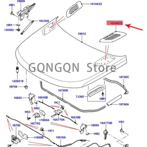 CAR is suitable for 2014 cargo cabin upper cover air outlet black frame silver mesh 2014-2021lan dro ve rra nge rov ers po rt Ex