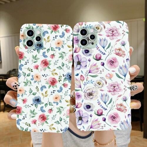 Flowers Painted Case For Oppo Realme C3 C20 C21 8 Pro Fundas Coque Watercolor Fashion Soft TPU Silicone Protect Back Phone Cover