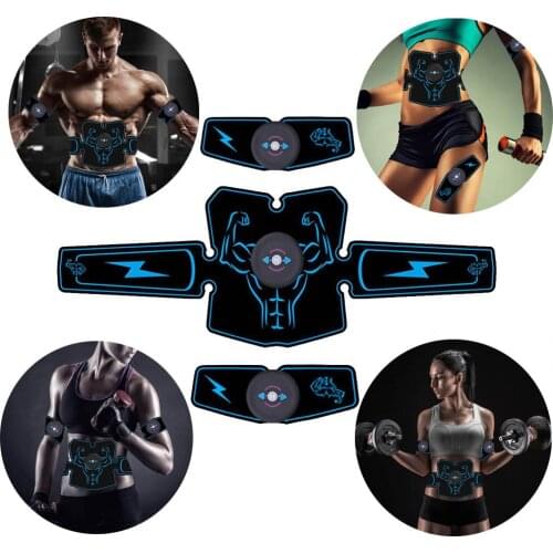 EMS USB Charge Muscle Stimulator Abdominal Muscle Trainer Fitness Accessories ABS EMS Massager Pad Home Gym Belly Arm Trainer