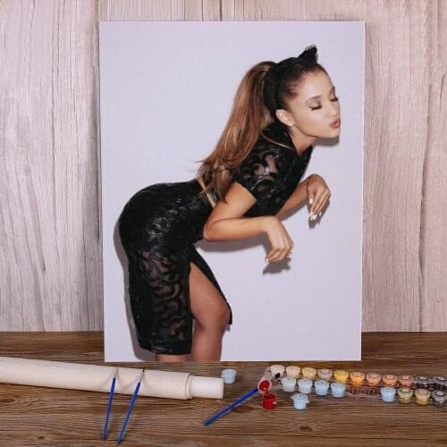 Ariana Grande Painting By Numbers Set Acrylic Paints 50*70 Oil Painting Wall Paintings Crafts For Wholesale